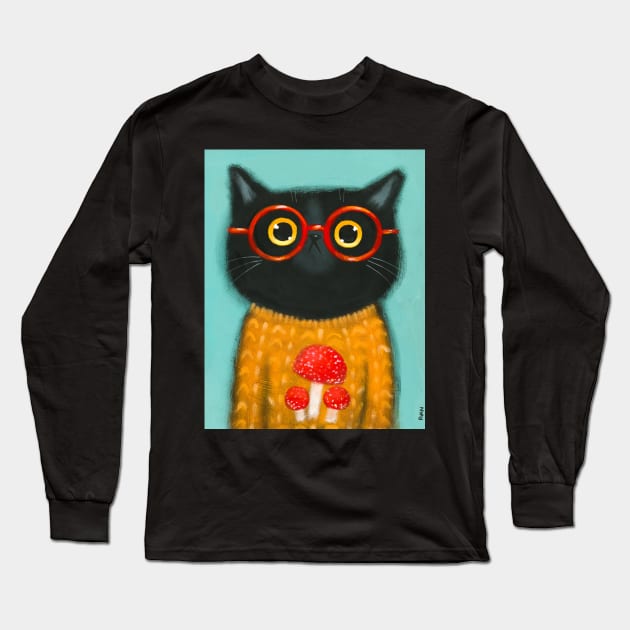 Sweater Weather 2 Long Sleeve T-Shirt by KilkennyCat Art